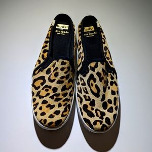 Keds Kate Spade Leopard Slip-ons